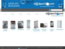 Tablet Screenshot of elgolpecito.com